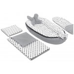 5 delni komplet Jukki Comfort Black dots 